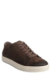 Allen Edmonds Canal Court Sneaker In Brown/ White Suede