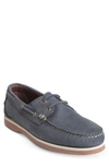 Allen Edmonds Force 10 Boat Shoe In Navy Nubuck