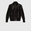 GUCCI GUCCI LEATHER BOMBER JACKET