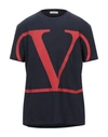 Valentino T-shirts In Dark Blue