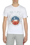Alpha Industries Mission To Mars T-shirt In Bianco
