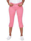 Nydj Marilyn Mid-rise Straight Leg Crop Frayed Cuffed Jeans In Pkflamingo