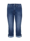 Nydj Marilyn Mid-rise Straight Leg Crop Cuffed Jeans In Solana