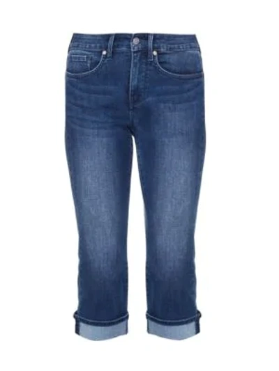 Nydj Marilyn Mid-rise Straight Leg Crop Cuffed Jeans In Solana