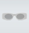 Loewe Paula's Ibiza Original 49mm Small Rectangular Sunglasses In White