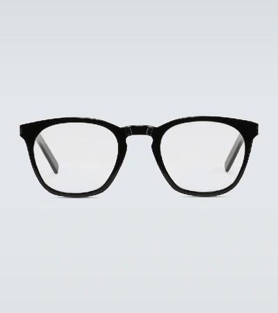 Saint Laurent Square Frame Glasses In Black