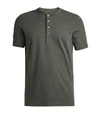 TOM FORD COTTON HENLEY T-SHIRT,15504713