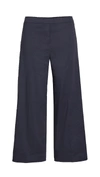Theory 'good Linen' Wide Leg Pull-on Pants In Concord