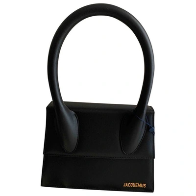 Pre-owned Jacquemus Le Grand Chiquito Black Leather Handbag