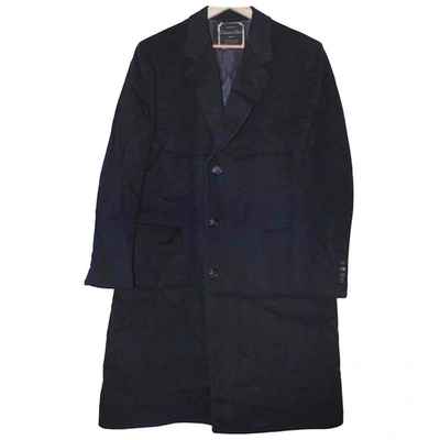 Pre-owned Dior Blue Wool Coat