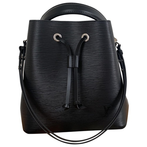 Pre-Owned Louis Vuitton NÉonoÉ Black Leather Handbag | ModeSens