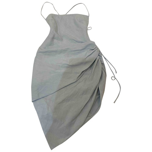 Pre-Owned Jacquemus Le Coup De Soleil Blue Cotton Dress ...