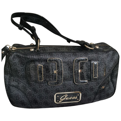 Pre-Owned Guess Black Patent Leather Handbag | ModeSens