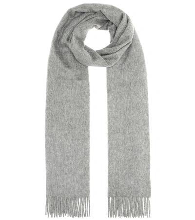 Loro Piana Grande Unita Cashmere Scarf In Grey