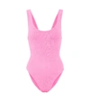 HUNZA G SQUARE-NECK SWIMSUIT,P00488103