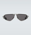 LOEWE Leather geometric sunglasses,P00463179