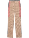 BURBERRY HOUNDSTOOTH CHECK TAILORED TROUSERS