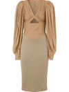 BURBERRY PANELLED FITTED DRESS