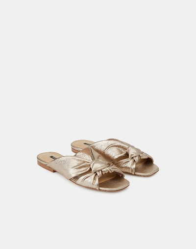 Lafayette 148 Hessania Flat Sandal In Yellow