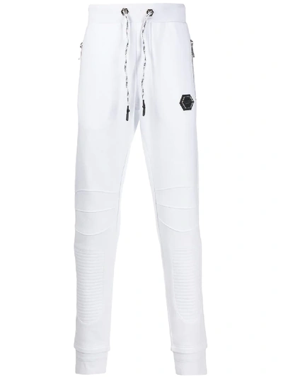 Philipp Plein Drawstring Track Trousers In White
