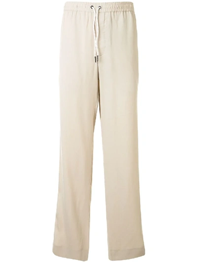 Qasimi Drawstring-waist Flared Trousers In Neutrals