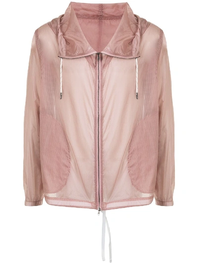 Qasimi Transparent Lightweight Jacket In Pink