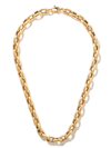 AS29 18KT YELLOW GOLD 18" BOLD LINKS CHAIN NECKLACE