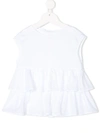 Il Gufo Ruffle-trim Sleeveless Blouse In White