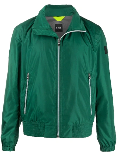 Hugo Boss Lightweight Windbreaker Jacket In Green