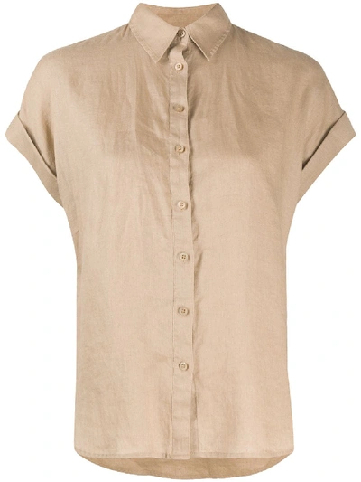 Polo Ralph Lauren Short Sleeve Loose Fit Shirt In Neutrals