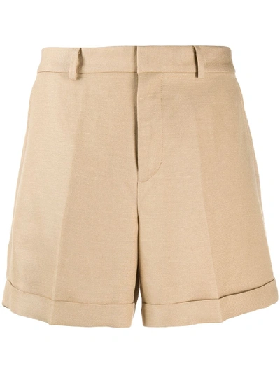 Polo Ralph Lauren Turn Up Hem Shorts In Neutrals