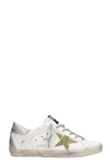 GOLDEN GOOSE SUPERSTAR SNEAKERS IN WHITE LEATHER,11407077
