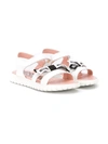 MOSCHINO TEEN LOGO BOW SANDALS