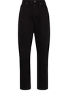 Frame Le Original Straight-leg Jeans In Black