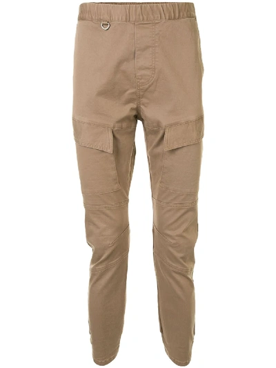 Sophnet Slip-on Slim-fit Trousers In Brown