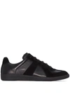 Maison Margiela Black Lace-up Moral Training Casual Sneakers