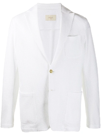 Altea Textured Single-breasted Blazer In White