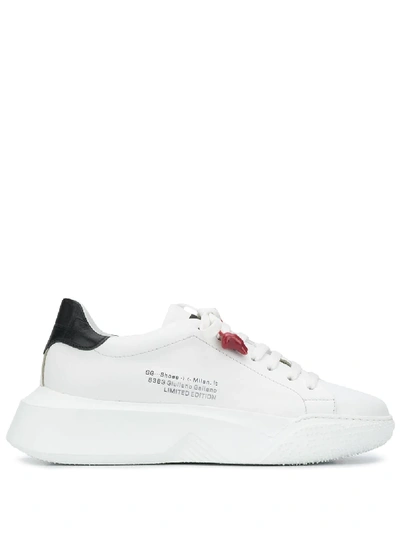 Giuliano Galiano Nemesis Lace-up Trainers In White