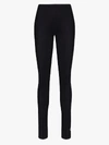 Mm6 Maison Margiela Logo-print High-waist Leggings In Black