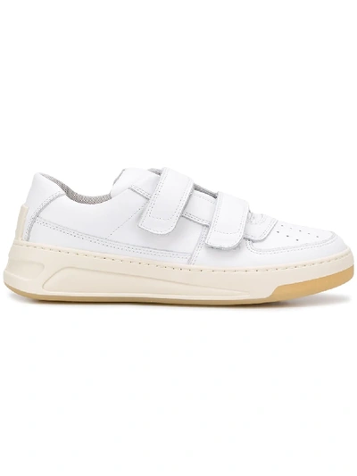 Acne Studios 20mm Steffey Leather Low Top Sneakers In White
