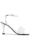 PROENZA SCHOULER BRAIDED ANKLE STRAP SANDALS