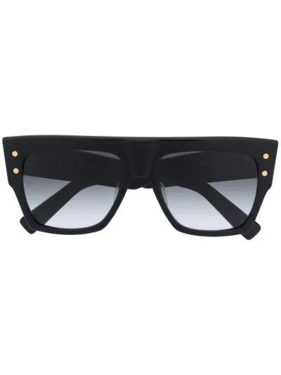 BALMAIN B-II SQUARE FRAME SUNGLASSES
