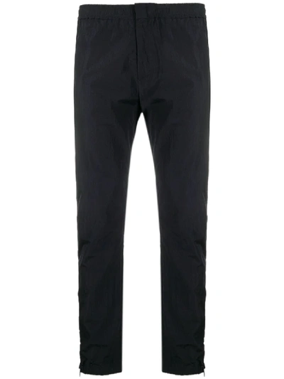 Paul Smith Elasticated Slim-fit Trousers In Blue