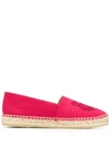 KENZO EMBROIDERED-LOGO ESPADRILLES