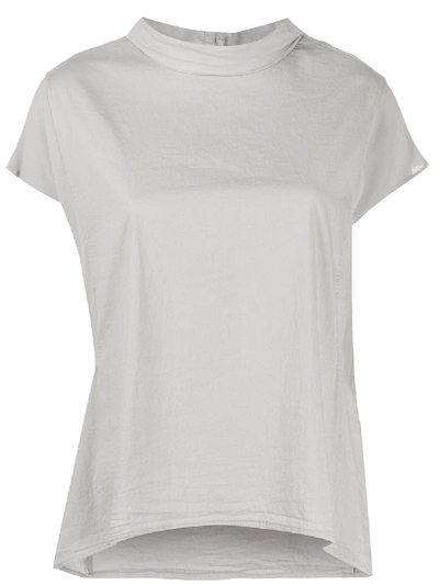 Transit Mock-neck Short-sleeve T-shirt In Grey