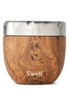 S'WELL TEAKWOOD EATS(TM) INSULATED STAINLESS STEEL BOWL & LID,12820-B19-34120
