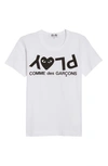 COMME DES GARÇONS PLAY LOGO GRAPHIC TEE,AZ-T067-051