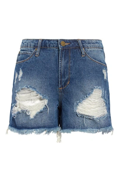 Articles Of Society Meredith Distressed Denim Shorts In Newton