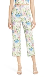 ALICE AND OLIVIA LORINDA FLORAL CROP TROUSERS,CC004P93105