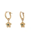 CHAN LUU CHAN LUU WOMAN EARRINGS GOLD SIZE - 925/1000 SILVER, 18KT GOLD-PLATED, TURQUOISE,50242455IH 1